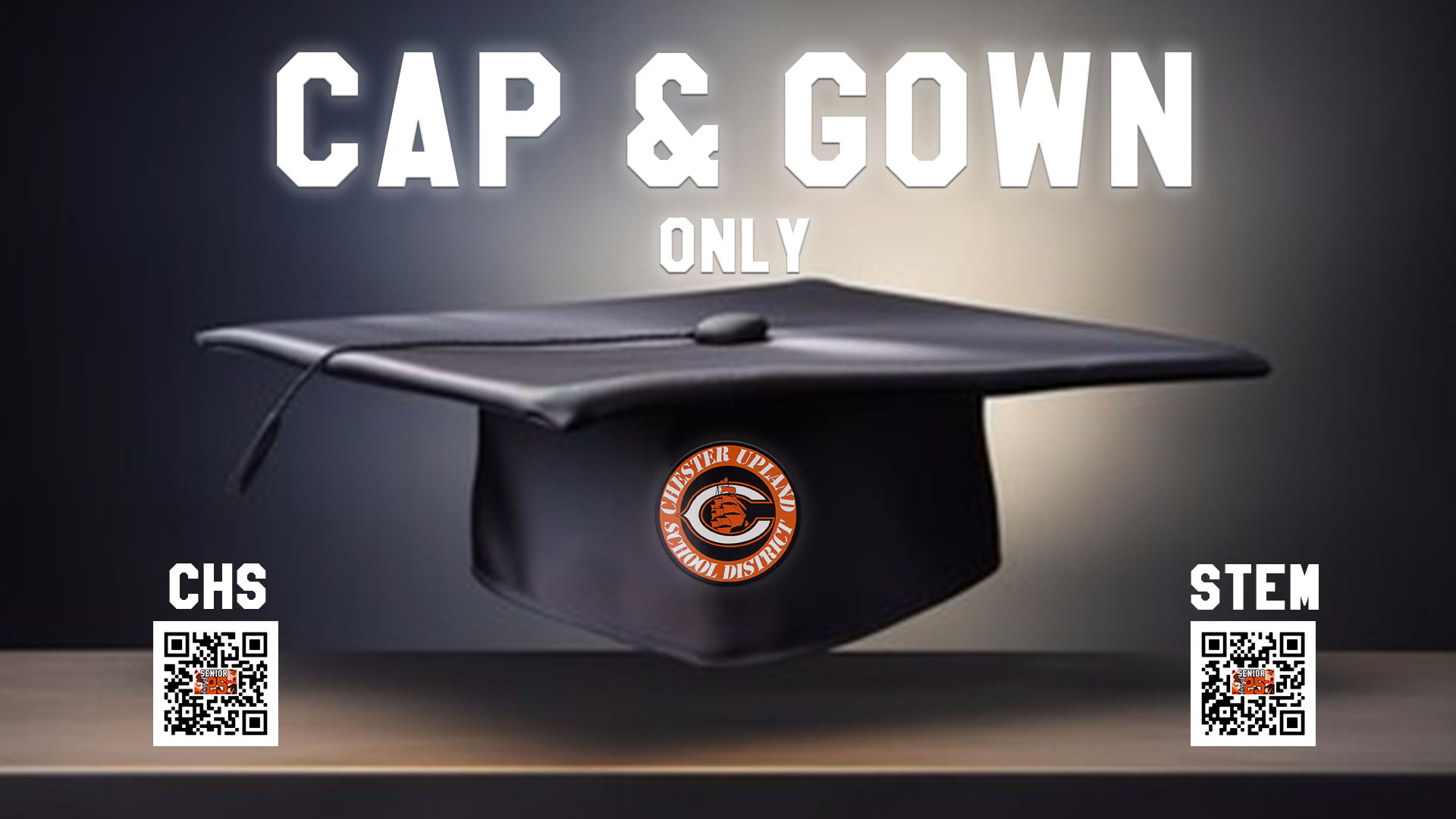  cap and gown only